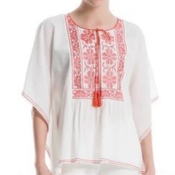 Sophie max embroidered flowy cotton top size large - Picture 1 of 7